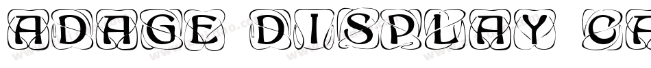Adage Display Caps SSi字体转换